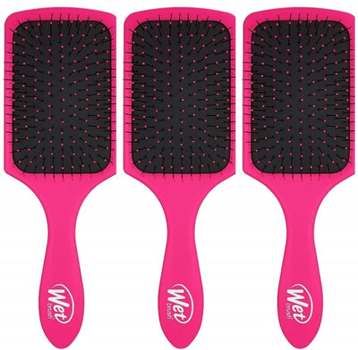 Wet Brush Paddle Detangling Brush, Black, Pink, Purple. Available one or per (Set of 3)