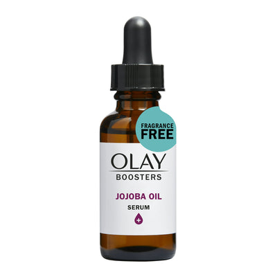 Olay Jojoba Oil Serum, Moisturizing Booster, Fragrance-Free, 1.0 oz