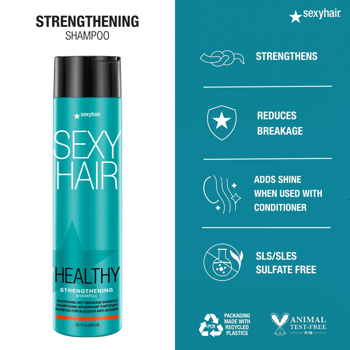 Sexy Hair Healthy Bright Blonde Shampoo and Conditioner 10.1 oz