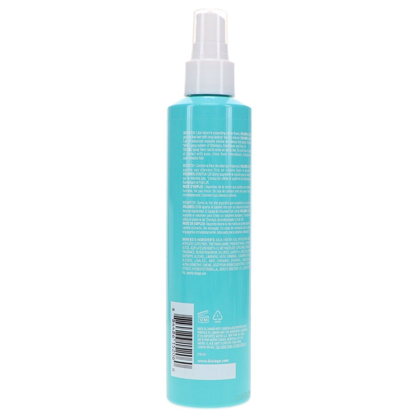 Matrix Biolage Volume Bloom Volume Full Lift Volumizer Spray , 8.5 oz. Unisex